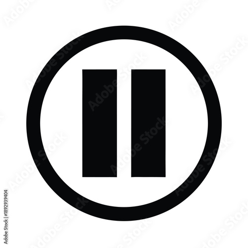 pause media icon vector illustration