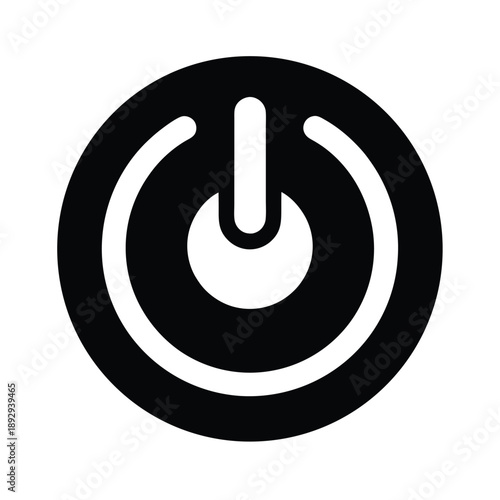 power button icon vector illustration
