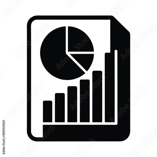 report chart icon vector illustration