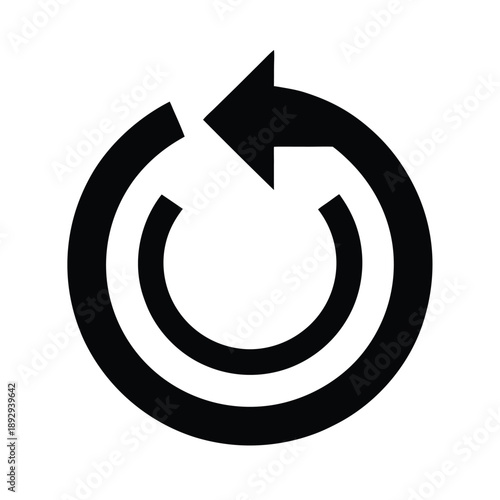 restart arrow icon vector illustration