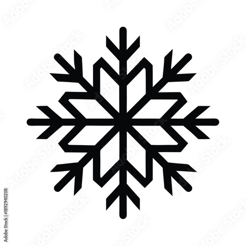 snowflake icon vector illustration