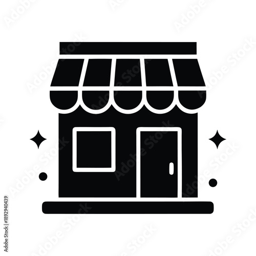 storefront icon vector illustration