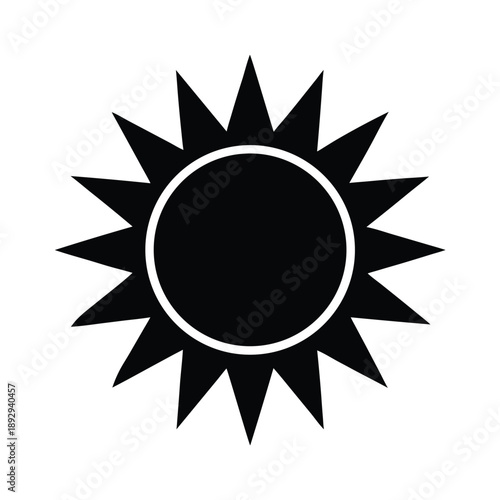 sun brightness icon vector illustration