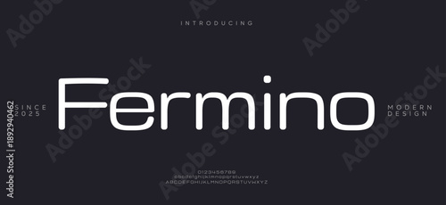 Fermino Modern sans serif paired with handwritten script vector font.