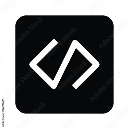 terminal code icon vector illustration