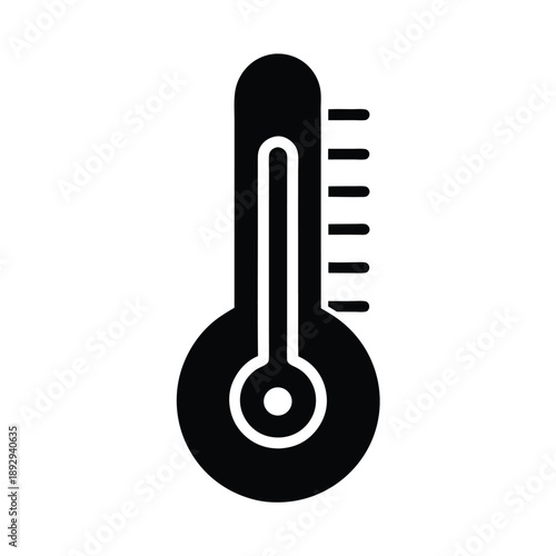 thermometer heat icon vector illustration