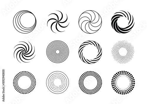 Exploring abstract, monochromatic circles in a curated collection showcasing detailed radial patterns, balanced geometry, and refined visual structures for modern design and digital art projects.