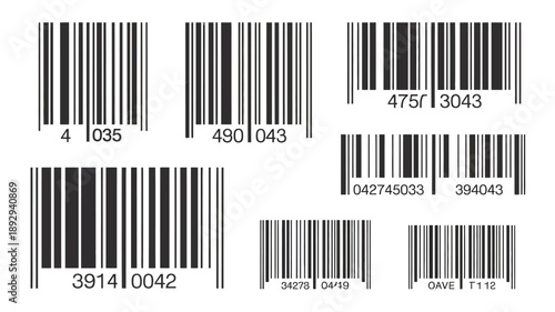 various universal product, barcodes symbolizing efficient digital information encoding, inventory management, scanning technology, and modern tracking systems across industries.
