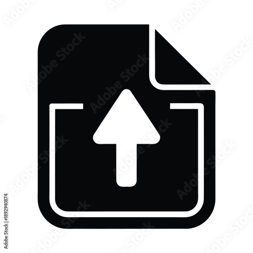 upload file icon vector illustration