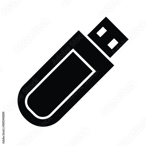 usb flash drive icon vector illustration