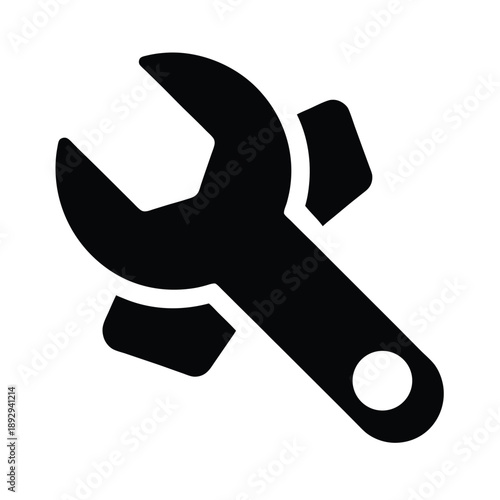 wrench settings icon vector illustration