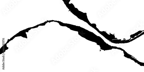 old torn white paper on black background with copy space for text. vintage line drawing or engraving illustration.