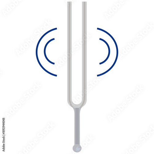 tuning fork, test hearing in medical.