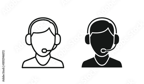 Two customer service representatives wearing headsets for support and communication