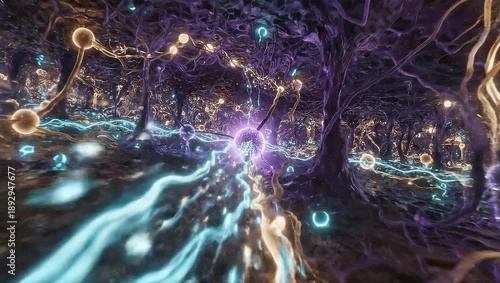 Illuminated Neural Pathways: A visualization of neural networks bathed in luminescent light, showcasing the complex and interconnected pathways that drive cognitive processes.