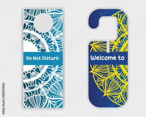 Stylish Door Sign With Premium Decorative Pattern Design