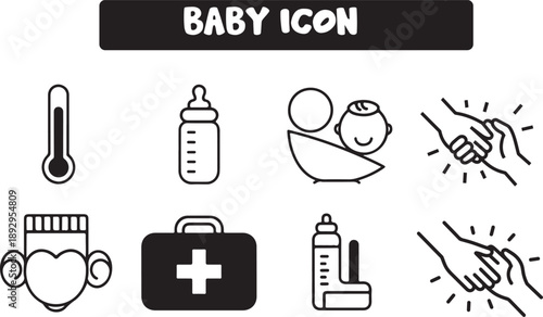 Medical icons vector set for web and business design