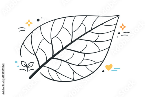 Leaf Texture Art. Leaf texture macro. Close-up view of a leaf surface with visible veins and organic patterns, showing natural structure and calm botanical