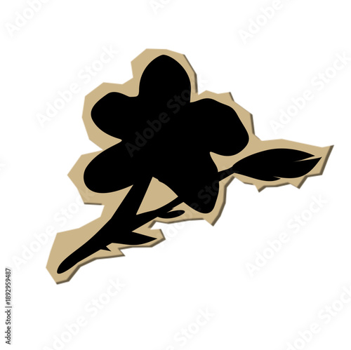 Flower Scrapbook Cutout 