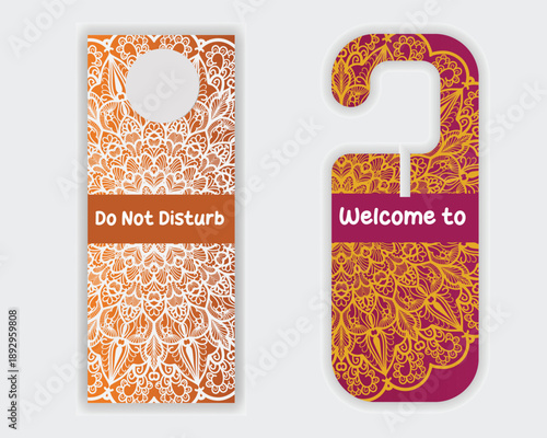 Minimal Elegant Door Hanger Mandala Design