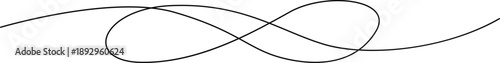 Intertwined black lines creating complex patterns Vector