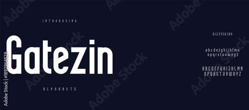 Minimal modern alphabet fonts. Typography minimalist urban digital fashion future creative logo font. vector illustration