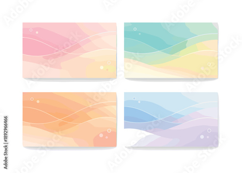 Pastel Gradient Harmony. Seasonal pastel color palette gradient. Soft blended pastel tones flowing smoothly into each other, calm seasonal mood with gentle