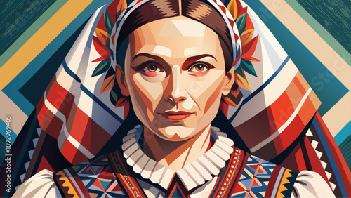 Very beautiful close-up of a traditional Appalachian women’s folk dress with rustic fabric textures, isolated on white background, emphasizing handcrafted design and regional American heritage.