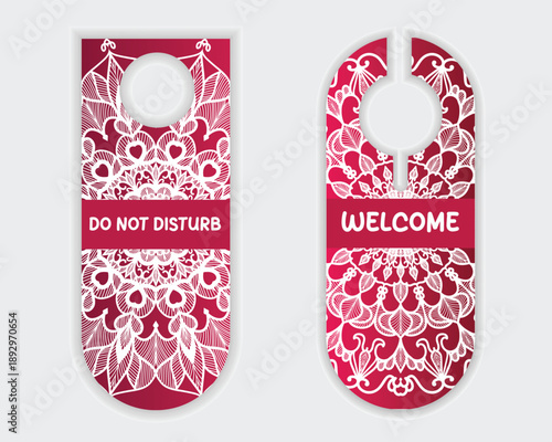 Welcome Door Hanger Design For Luxury Hotel Interior Design