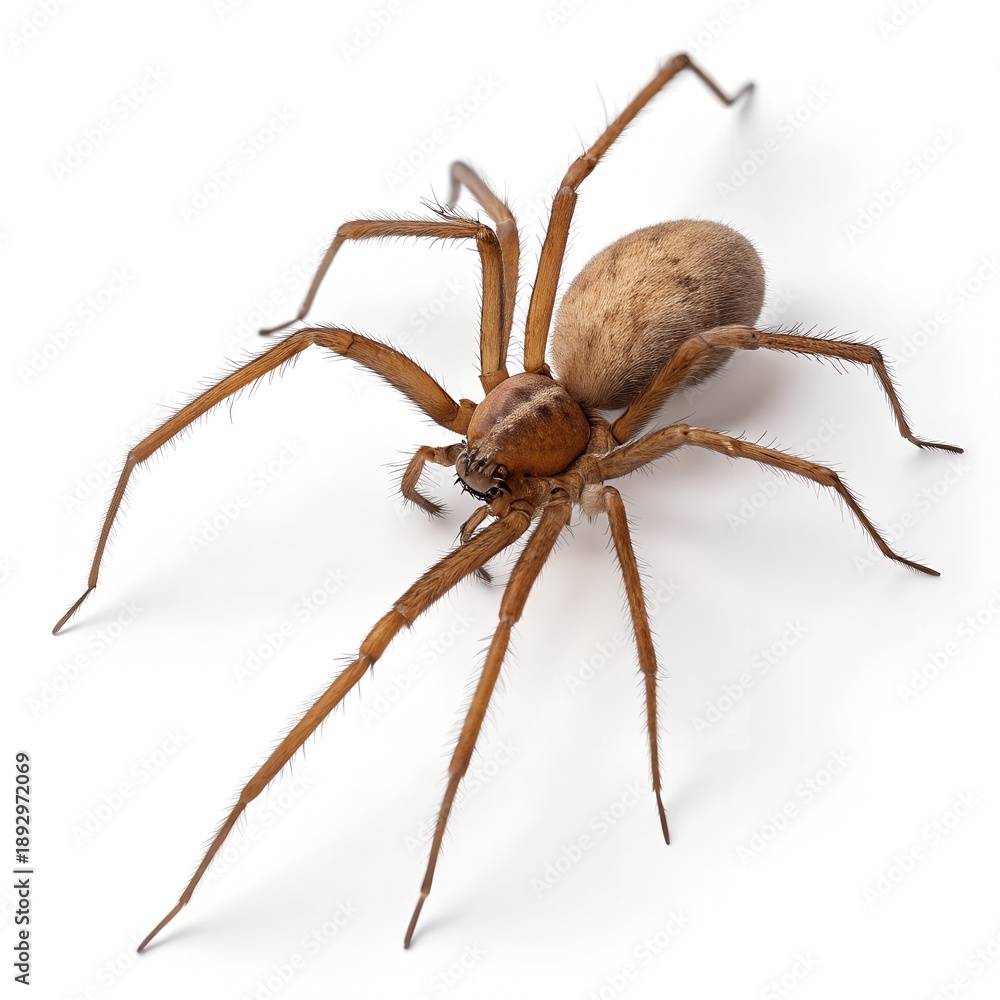 Obraz premium Loxosceles Brown Recluse Spider Illustration, Ultra-Realistic 16K Scientific and Educational Artwork