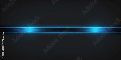 A digital abstract blue background features glowing light rays and motion lines dancing across a dark space backdrop to create a dynamic night sky wallpaper illustration with a soft blue glow