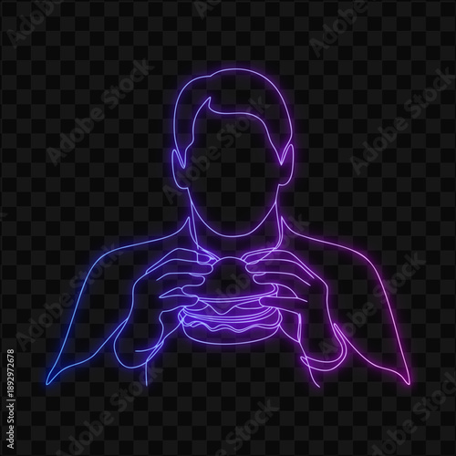 Person Eating A Burger