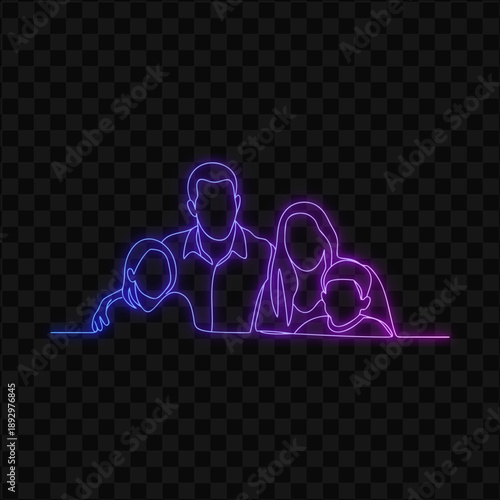 Family Line Art Design