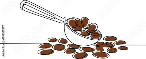 Minimalist Hand Drawn Coffee Shop Icon