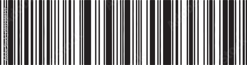 Black and white vertical barcode pattern also transparent background stripes