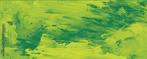 Dots halftone yellow green color pattern gradient texture background. eps 10
