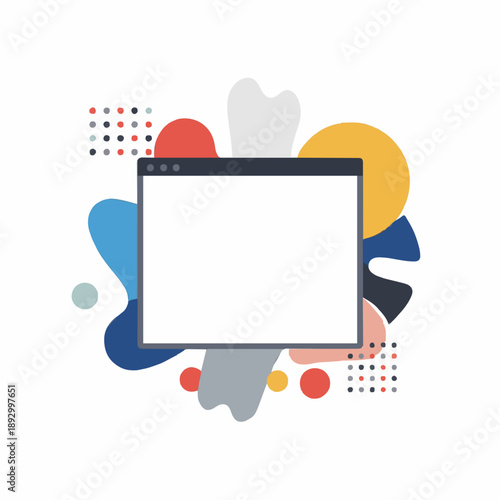 Abstract Web Browser Window