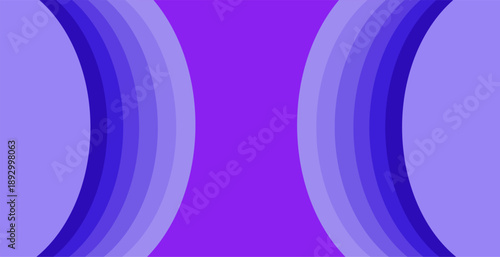 Vector curved lines and planes with blue purple gradient colors and empty space as background design inspiration for visual communication or decorative art and applied art
