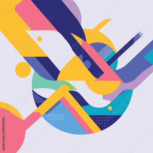 vector illustration of an abstract background with hand
