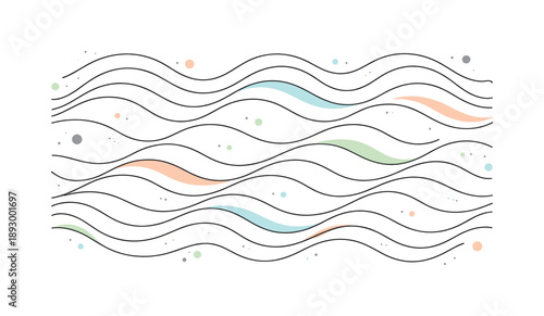 Minimalist Line Pattern. Clean line pattern illustration. Repeating abstract lines forming a soft rhythmic pattern, creating a sense of balance and visual