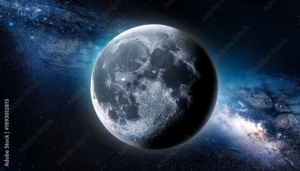 Obraz premium The Moon In Outer Space