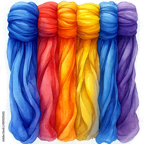 Wrap Top, watercolor painting vector, isolated on a white background.