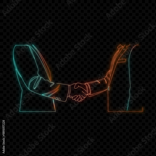 Simple Handshake Illustration