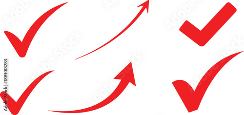 curved red arrow mark in upward direction style tick icon for web site design, logo, app, UI design vector icon set transparent background