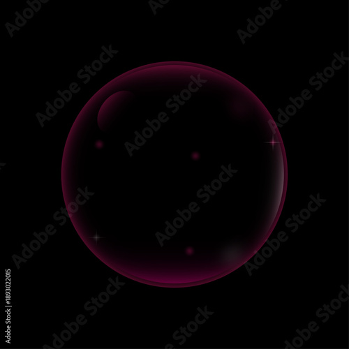 A red circle on a black background with subtle gradient effects