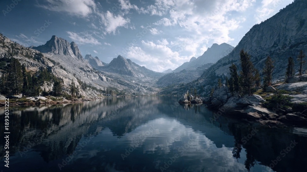 Obraz premium Mountain Lake Reflection