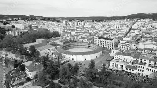 Aerial view of Ronda, Andalusia. Southern Spain