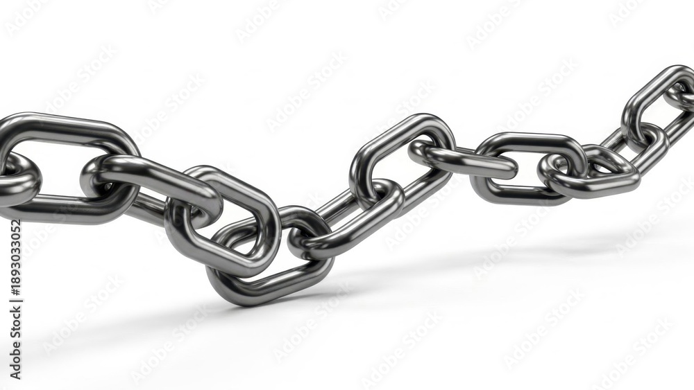 Fototapeta premium Shiny Metal Chain Links
