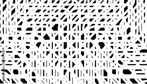 Wallpaper Mural Black and white abstract geometric pattern for modern background and jersey design. Vector Format Illustration  Torontodigital.ca