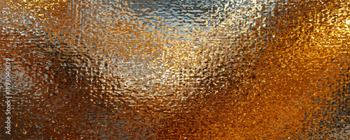 Vector gold foil texture background. Abstract gradient bright and shiny light reflection rough texture surface. Vector